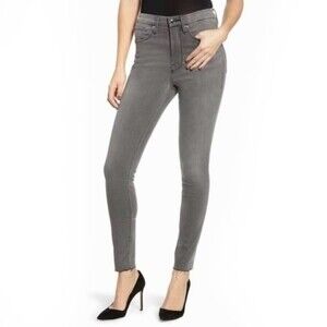 Good American Good Waist High Rise Skinny in Gray